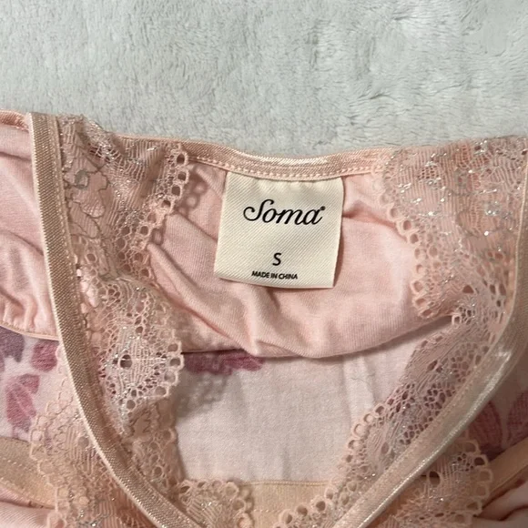 Soma Cool Nights Luxury Nightgown Sz S - Picture 9 of 12